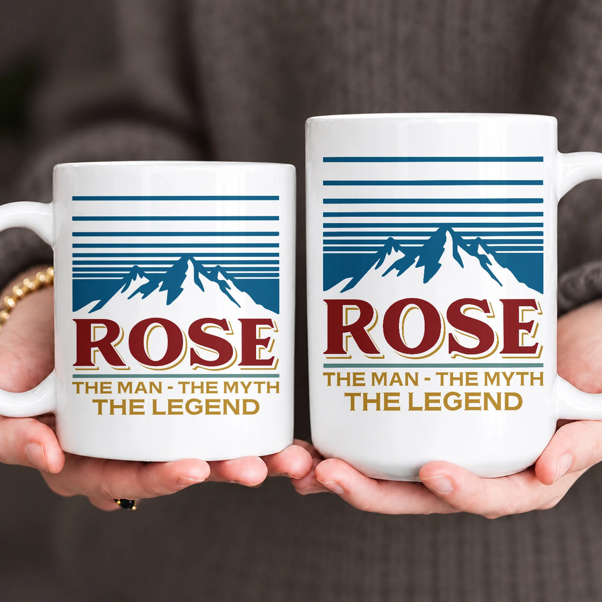 The Man The Myth The Legend Mountain Mug ROSE 13K1 MG04