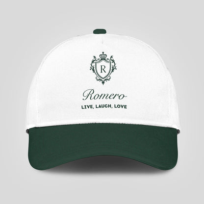 Live Laugh Love Elegant Blue And White Cap ROMERO 13K1 C90PF