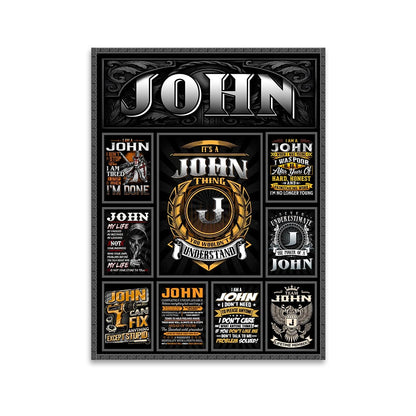 JOHN Personalized Sponge Floor Mat – Custom Printed Home Decor 13K1-AR2