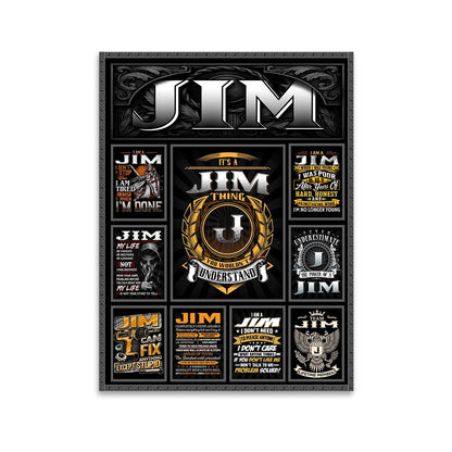 JIM Personalized Sponge Floor Mat – Custom Printed Home Decor 13K1-AR2