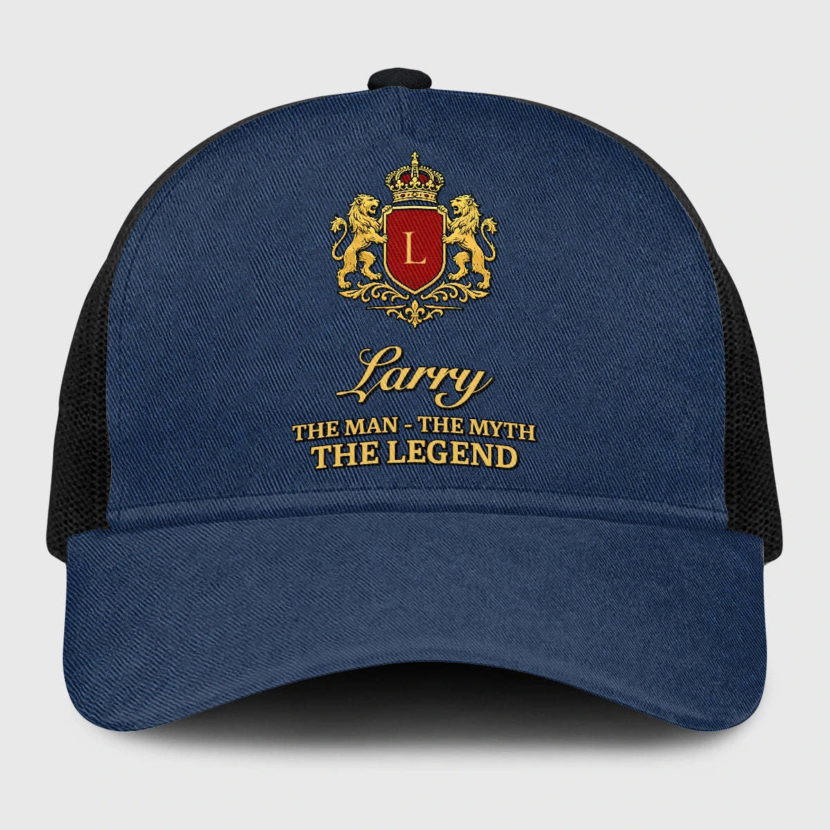 The Man The Myth The Legend Royal Blue Mesh Cap LARRY 13K1 C187PF