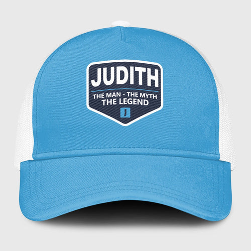 The Man The Myth The Legend Light Blue Mesh Cap JUDITH 13K1 C190PF