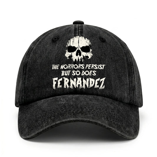 The Horrors Persist But So Does Your Name Cool Skull Washed Cap FERNANDEZ 13K1 C134PF