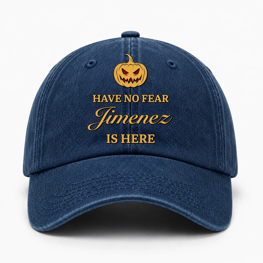 Have No Fear Your Name Is Here Jack O' Lantern Washed Cap JIMENEZ 13K1 C165PF