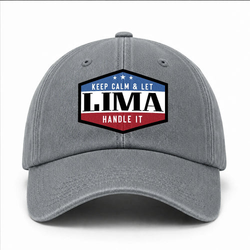 Keep Calm & Let Your Name Handle It Washed Cap LIMA 13K1 C87PF
