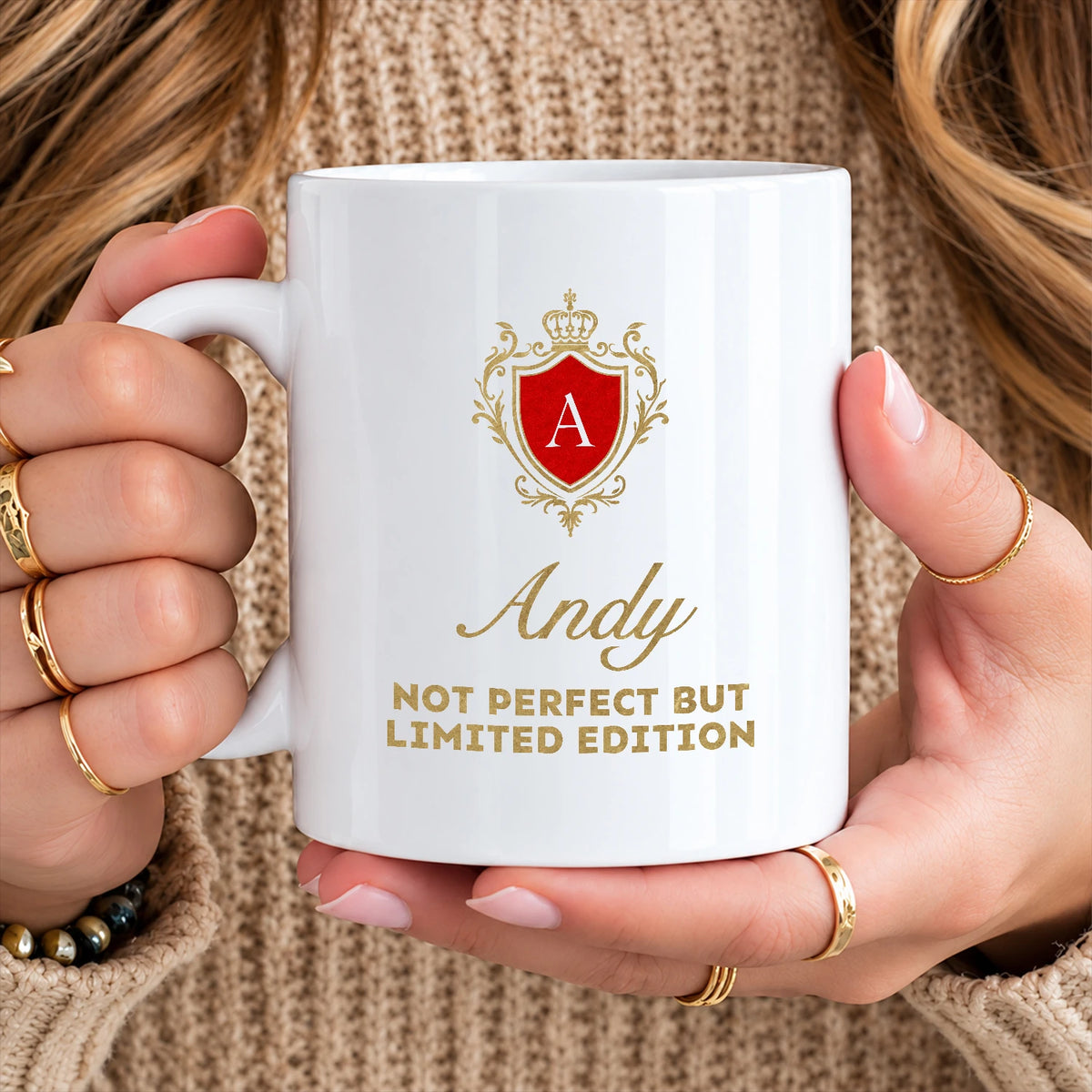 Not Perfect But Limited Eidition Golden Logo Mug ANDY 13K1 MG19