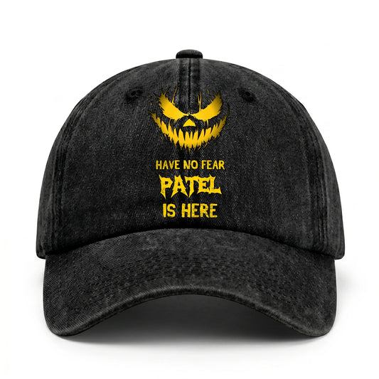 Have No Fear Your Name Is Here Jack O' Lantern Washed Cap PATEL 13K1 C135PF