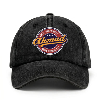 Built Different Born Legendary Logo Washed Cap AHMAD 13K1 C65PF