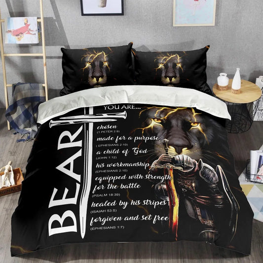 BEAR Limited Edition Personalized Bedding Set 13K1-BS1