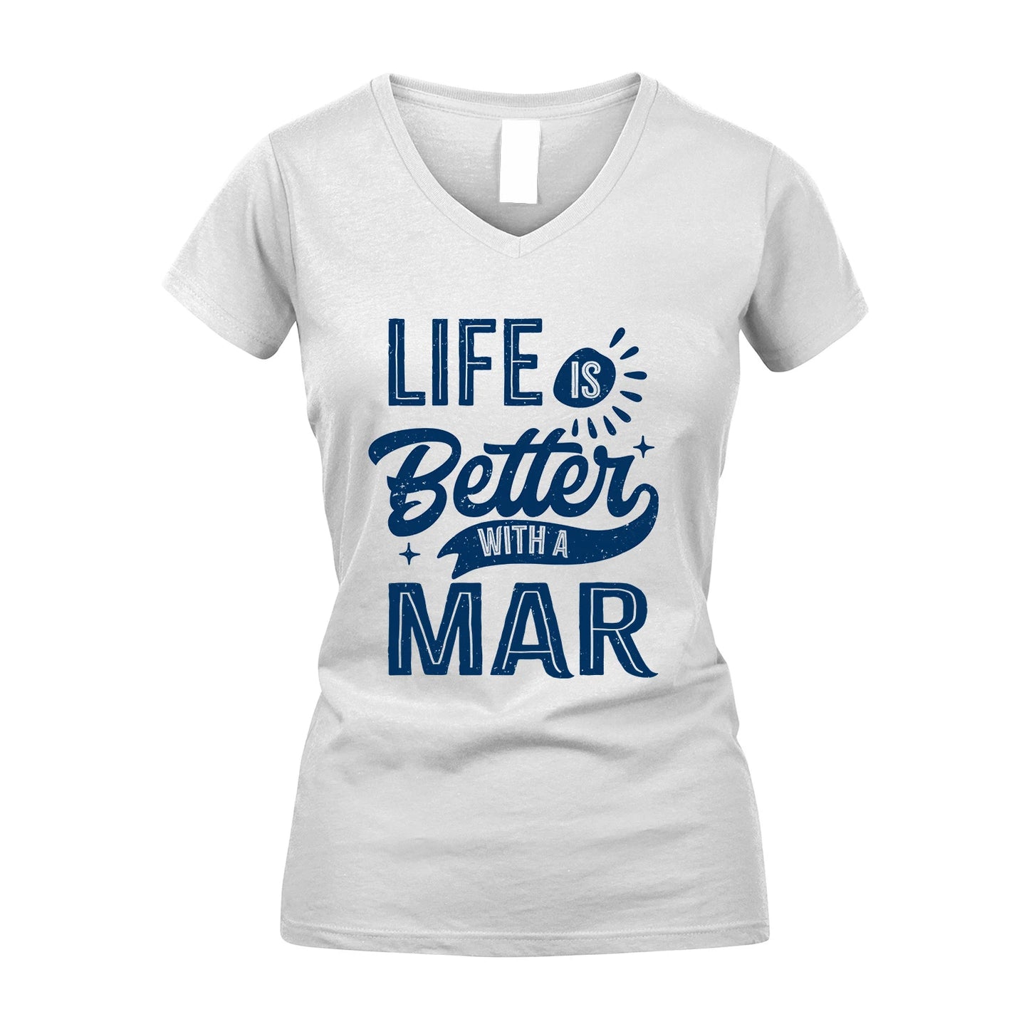 MAR 13K1-116 Personalized Name Quote T-Shirt Life Is Better With Unisex Gift