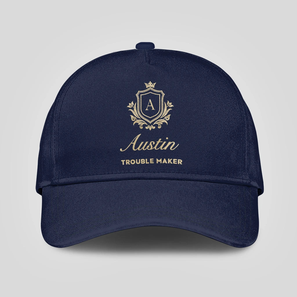 Trouble Maker Golden Logo Navy Cap AUSTIN 13K1 C155PF