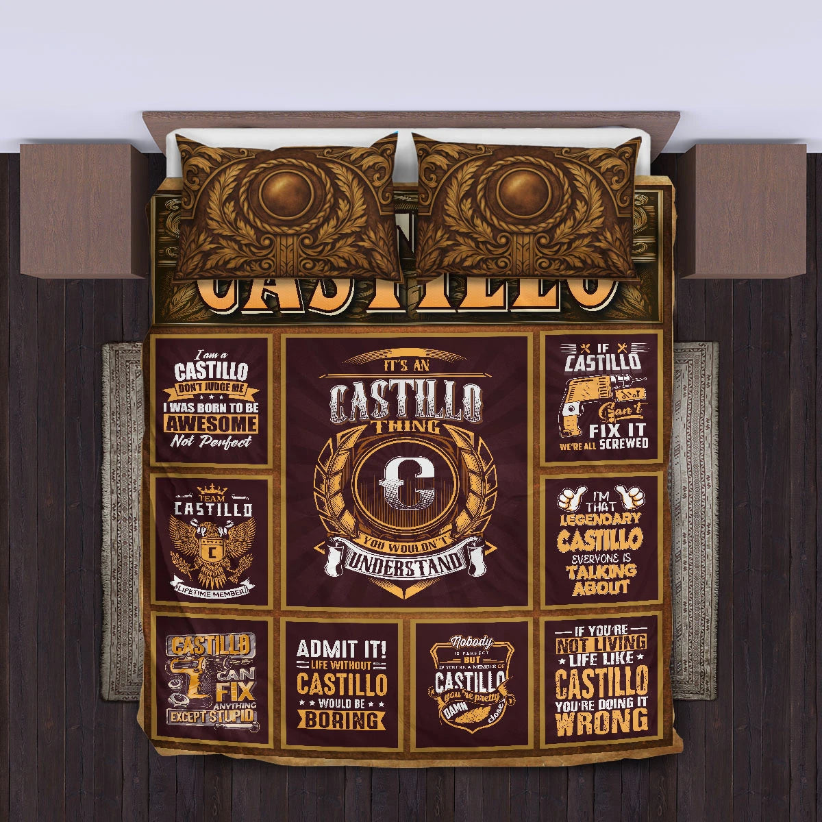 CASTILLO Limited Edition Personalized Bedding Set 13K1-BS3