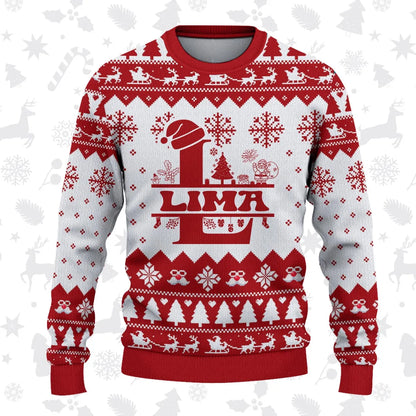 LIMA Personalized Christmas Pajama Set - Holiday Gift Outfit 13K1-CR2