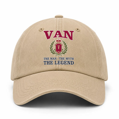 The Man The Myth The Legend Royal Khaki Cap VAN 13K1 C116PF