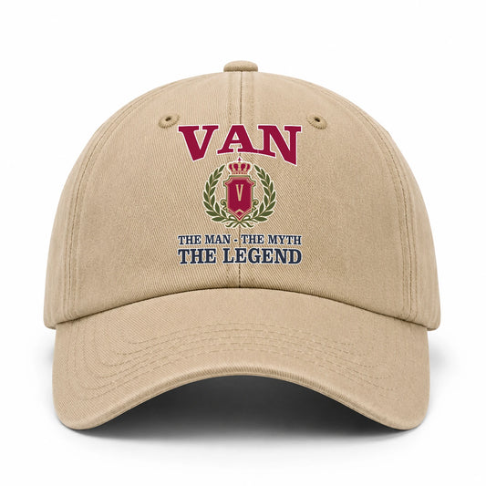The Man The Myth The Legend Royal Khaki Cap VAN 13K1 C116PF
