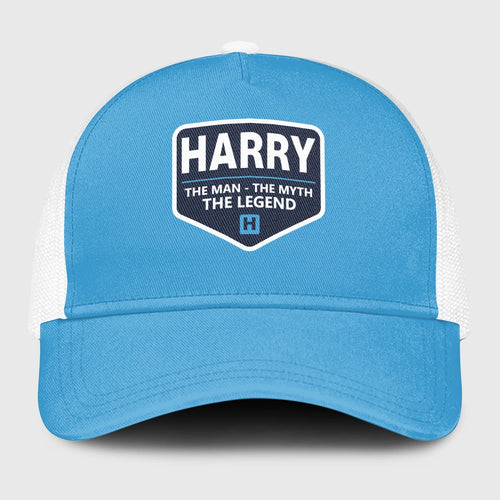 The Man The Myth The Legend Light Blue Mesh Cap HARRY 13K1 C190PF