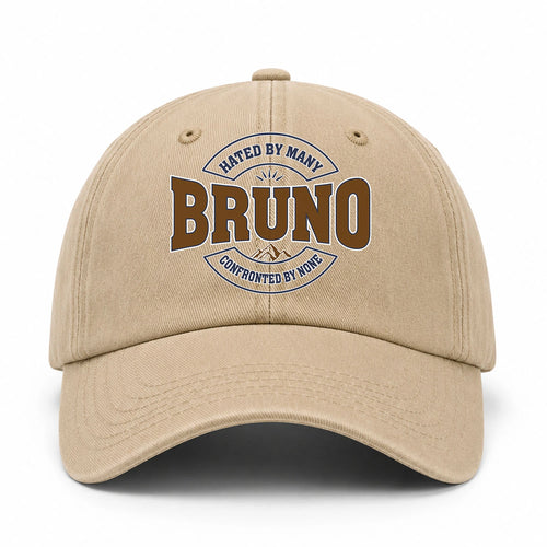 Hated By Many Confronted By None Washed Cap BRUNO 13K1 C36PF