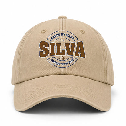 Hated By Many Confronted By None Washed Cap SILVA 13K1 C36PF
