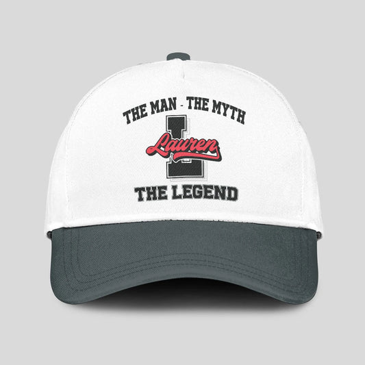 The Man The Myth The Legend Custom Initial Letter And Name Cap LAUREN 13K1 C38PF