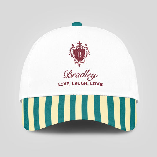 Live Laugh Love Green And Yellow Royal Cap BRADLEY 13K1 C122PF