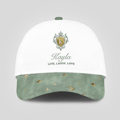 Live Laugh Love Stars And Moon Green Cap KAYLA 13K1 C124PF
