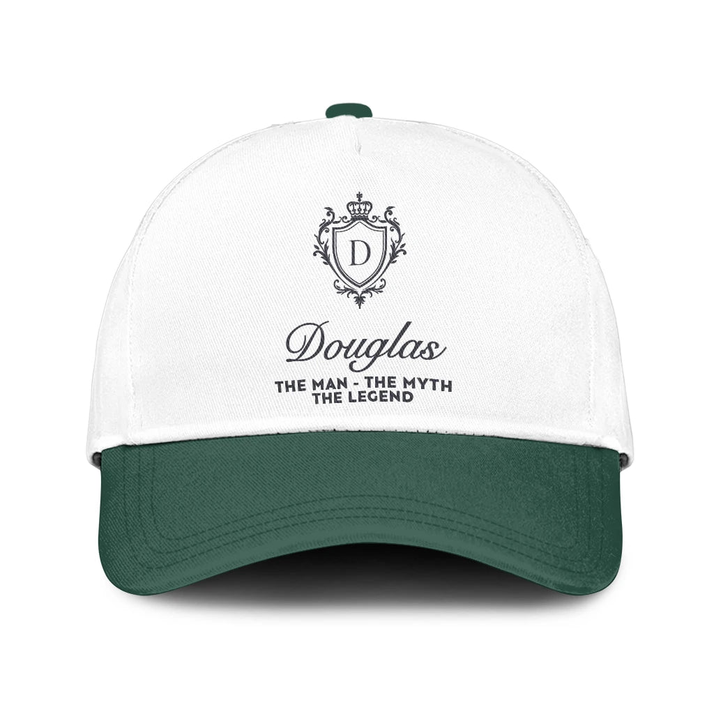 The Man The Myth The Legend Beautiful Green And White Cap DOUGLAS 13K1 C171PF