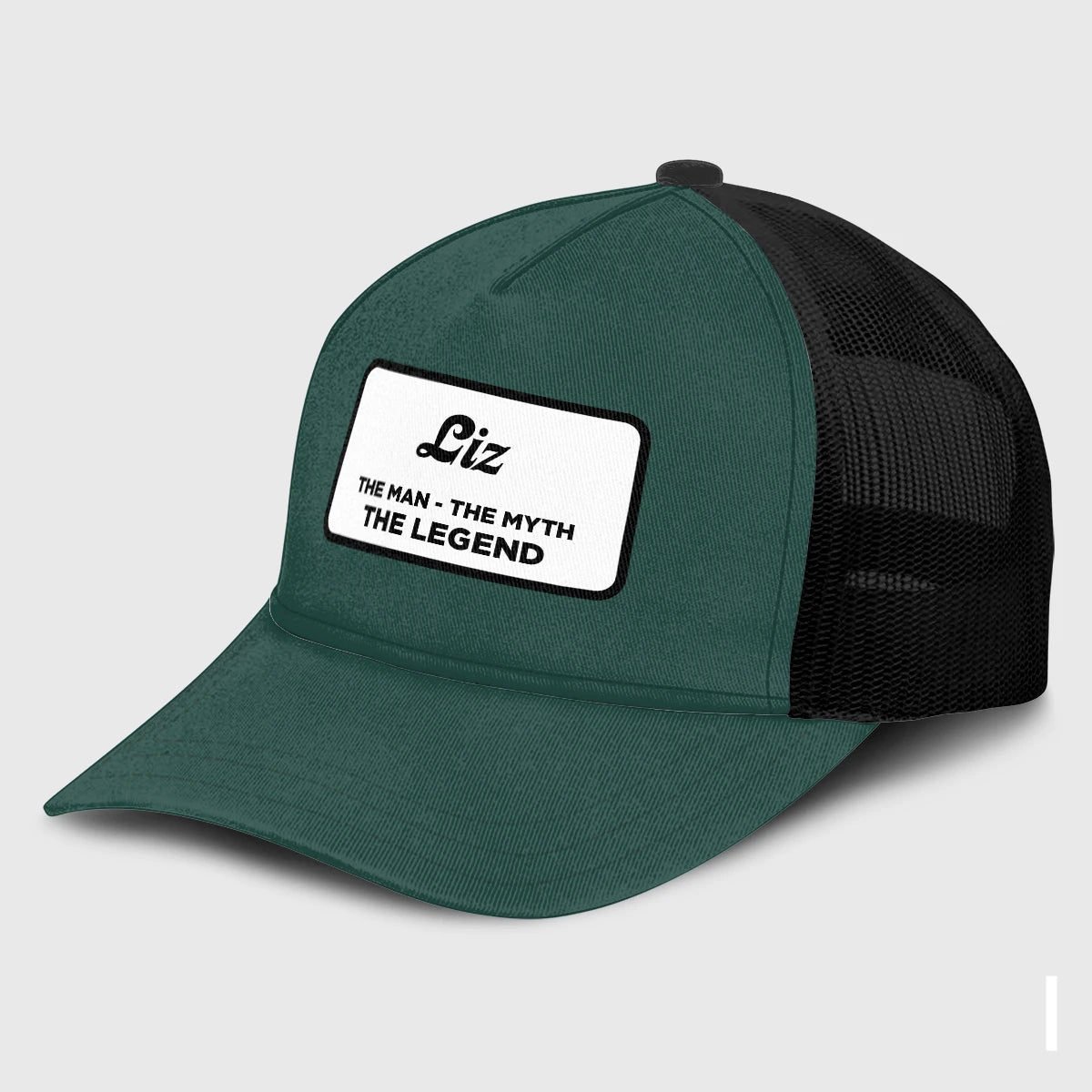 The Man The Myth The Legend Green And White Mesh Cap LIZ 13K1 C198PF