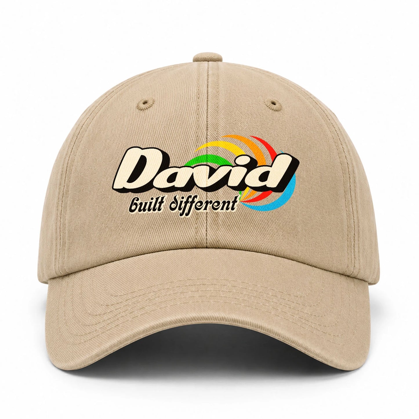 Your Name Built Different Retro Washed Cap DAVID 13K1 C55PF