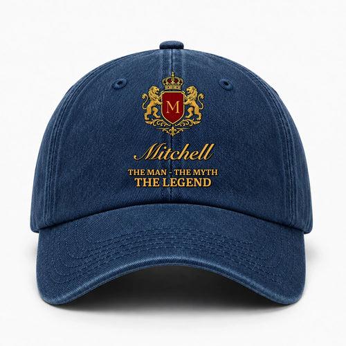 The Man The Myth The Legend Royal Blue Cap MITCHELL 13K1 C49PF