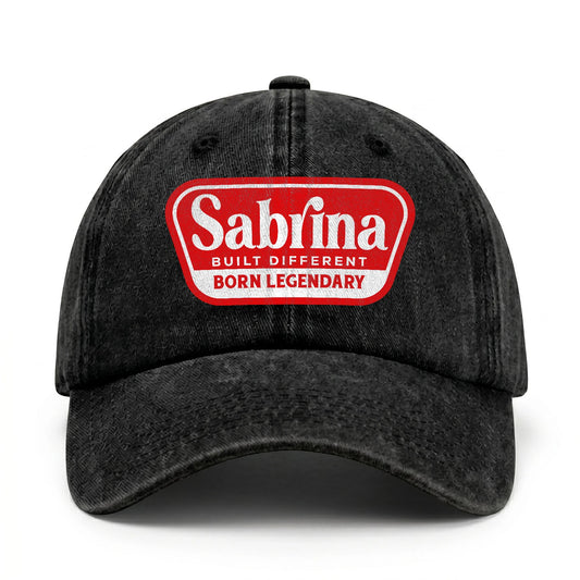 Built Different Born Legendary Red Logo Washed Cap SABRINA 13K1 C63PF