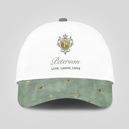 Live Laugh Love Stars And Moon Green Cap PETERSON 13K1 C124PF