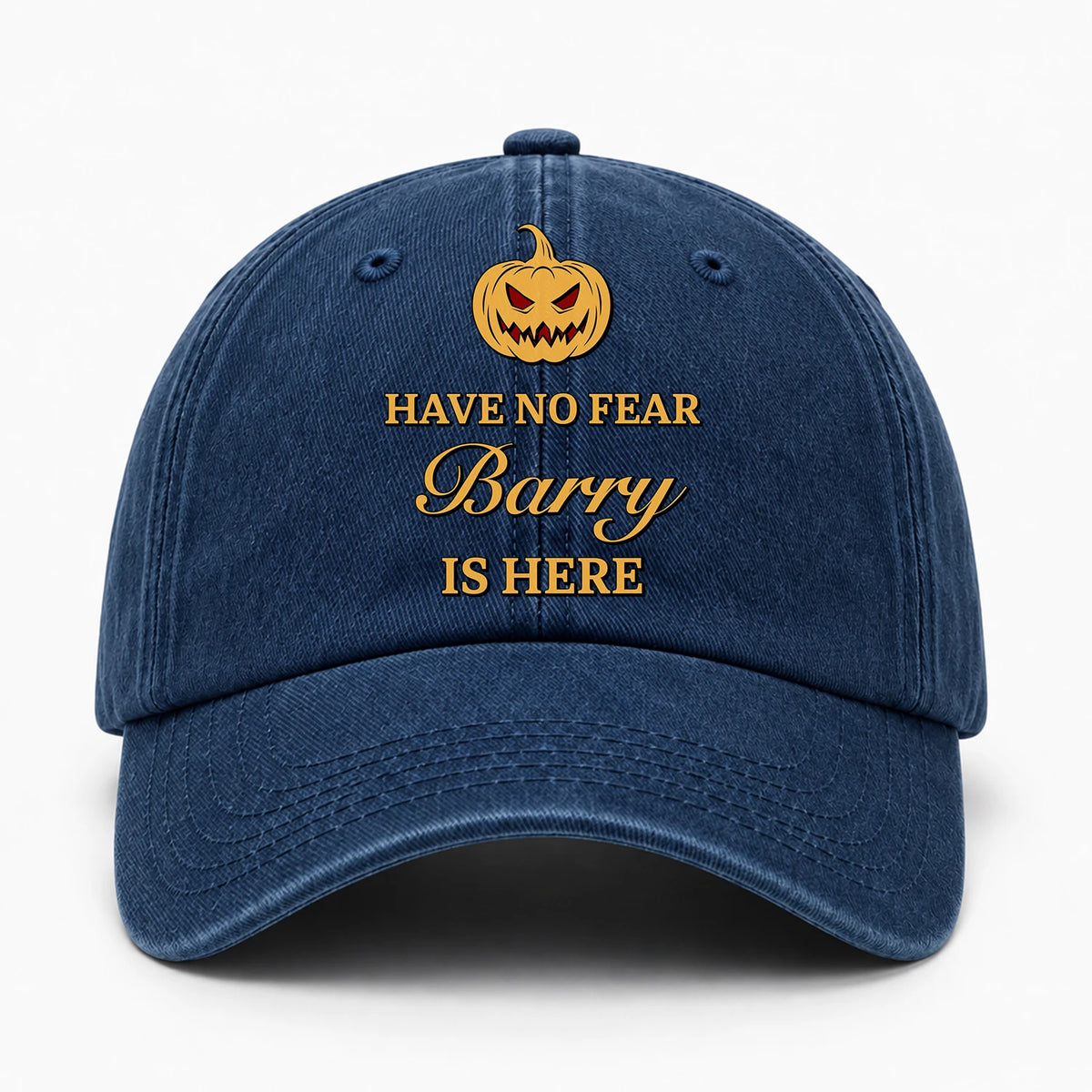 Have No Fear Your Name Is Here Jack O' Lantern Washed Cap BARRY 13K1 C165PF