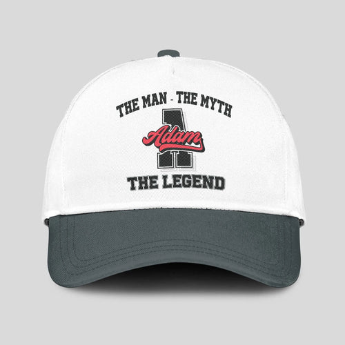 The Man The Myth The Legend Custom Initial Letter And Name Cap ADAM 13K1 C38PF