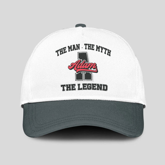 The Man The Myth The Legend Custom Initial Letter And Name Cap ADAM 13K1 C38PF