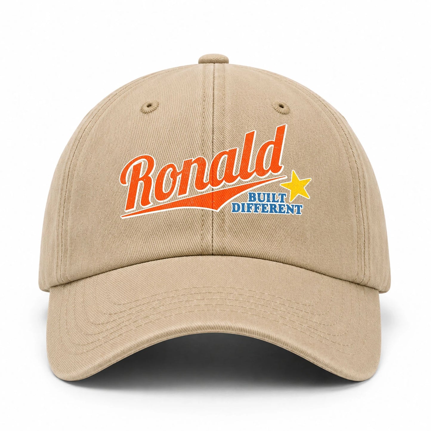 Your Name Built Different Logo Washed Cap RONALD 13K1 C56PF