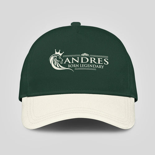 Born Legendary Lion Logo Sage Green And Beige Cap ANDRES 13K1 C182PF