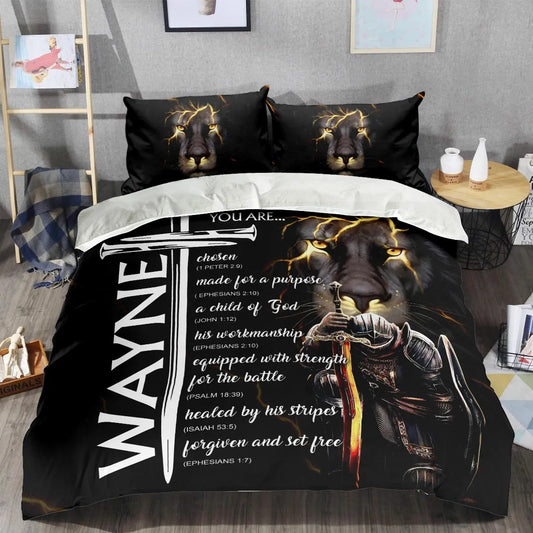 WAYNE Limited Edition Personalized Bedding Set 13K1-BS1