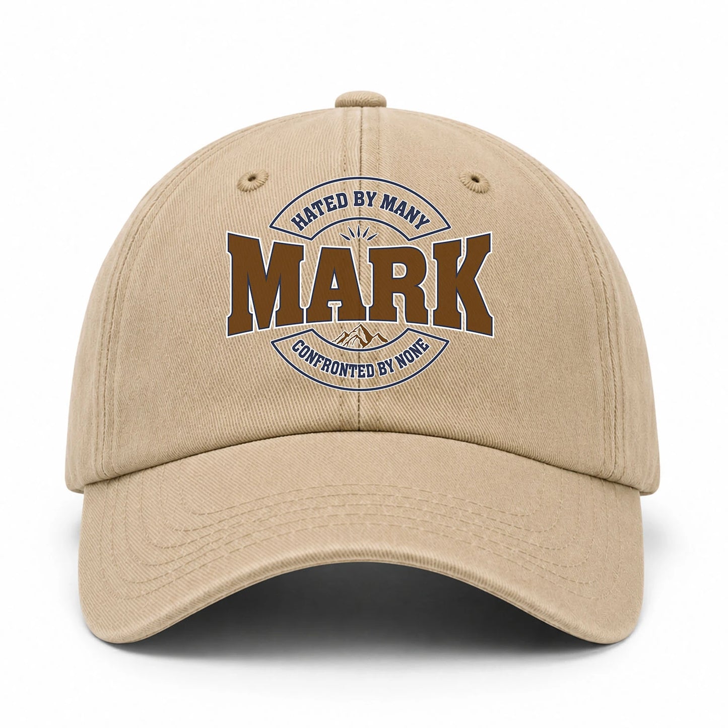 Hated By Many Confronted By None Washed Cap MARK 13K1 C36PF