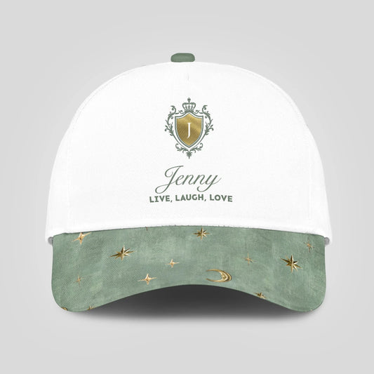 Live Laugh Love Stars And Moon Green Cap JENNY 13K1 C124PF