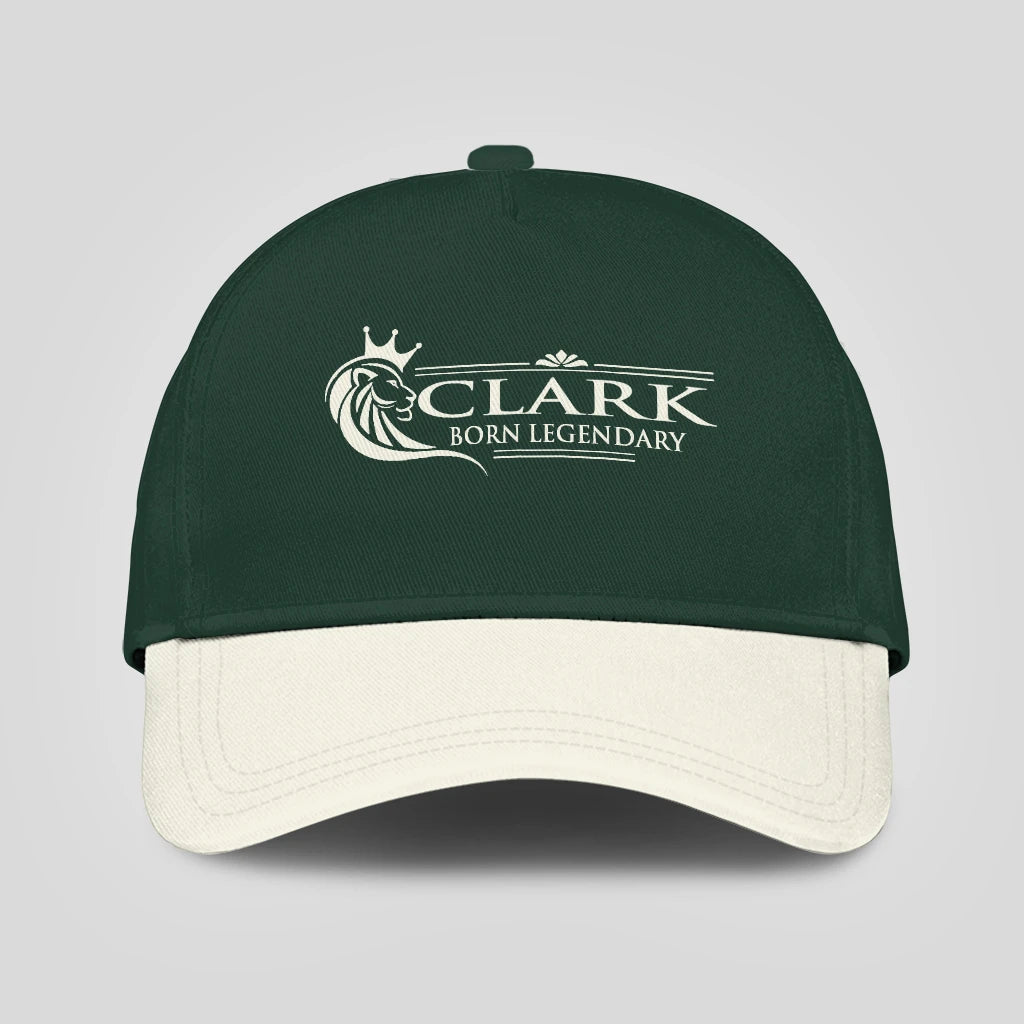 Born Legendary Lion Logo Sage Green And Beige Cap CLARK 13K1 C182PF