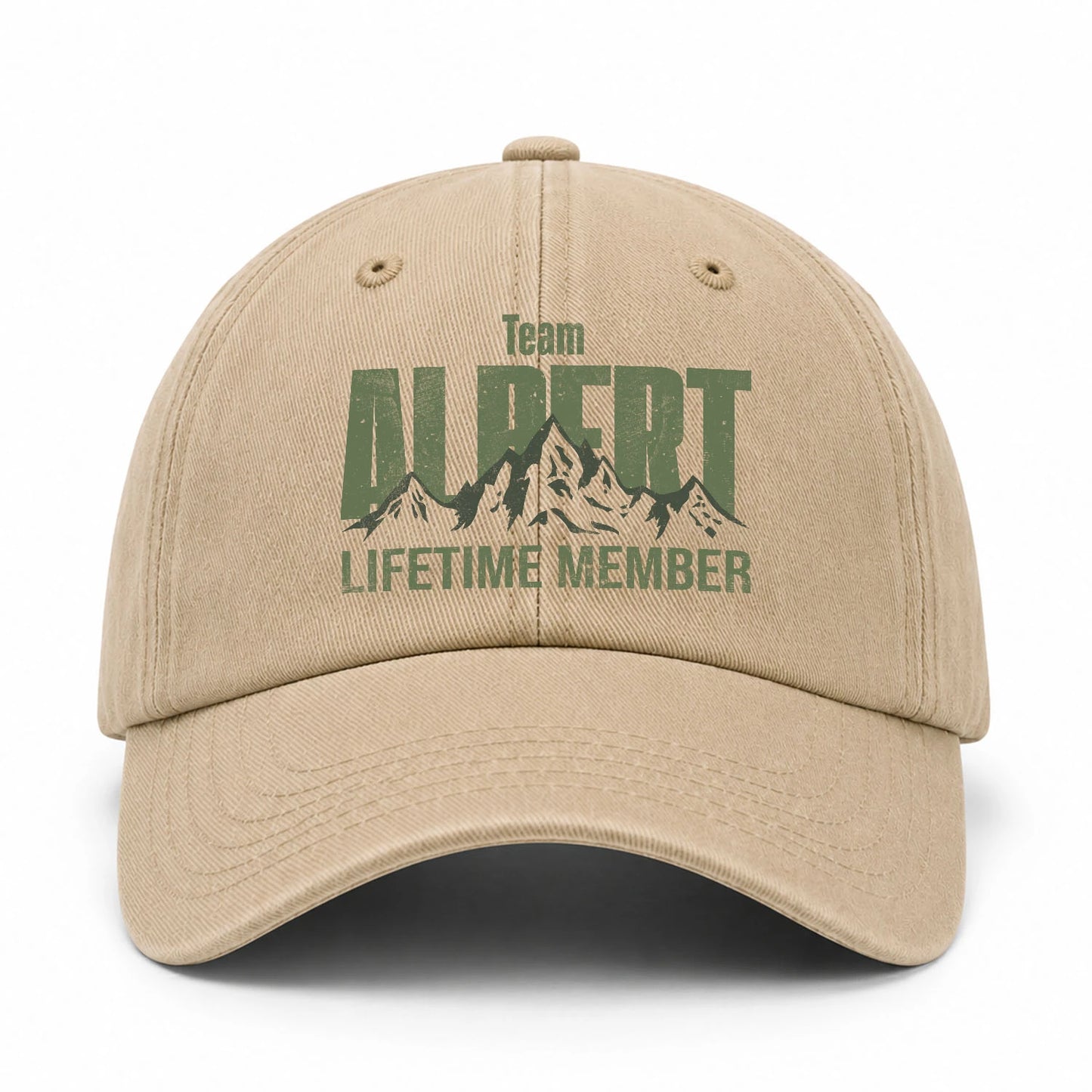 Team Your Name Lifetime Member Mountain Cap ALBERT 13K1 C58PF