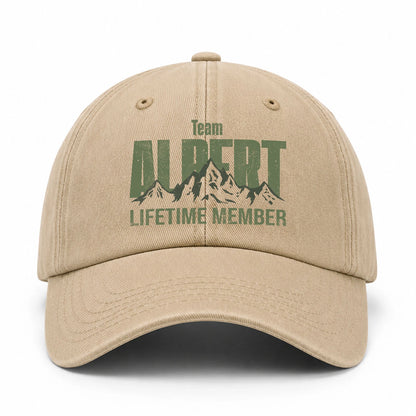 Team Your Name Lifetime Member Mountain Cap ALBERT 13K1 C58PF