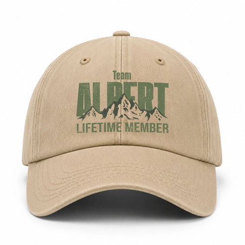 Team Your Name Lifetime Member Mountain Cap ALBERT 13K1 C58PF