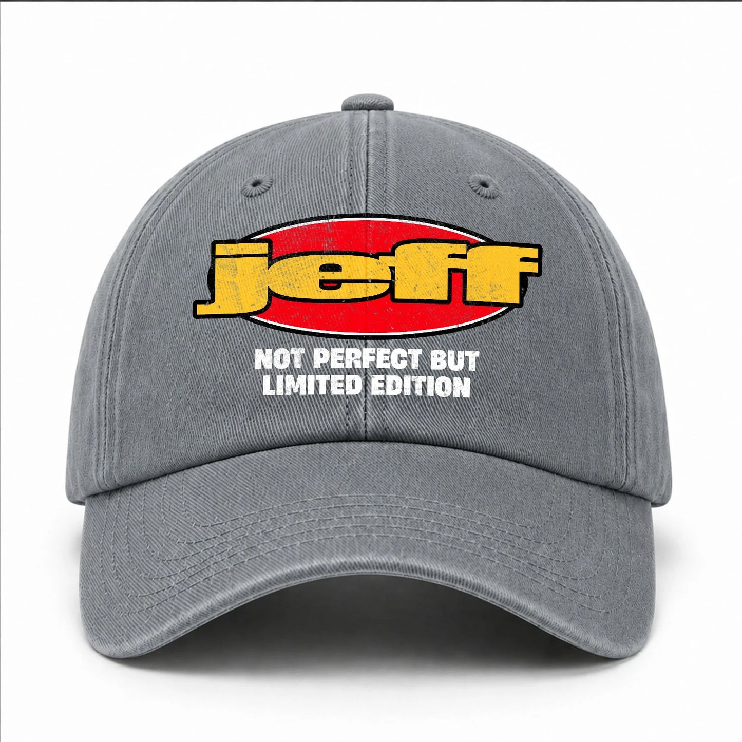 Your Name Not Perfect But Limited Edition Red Logo Washed Cap JEFF 13K1 C84PF