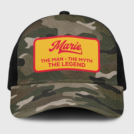 The Man The Myth The Legend Camo Vintage Mesh Cap MARIE 13K1 C191PF