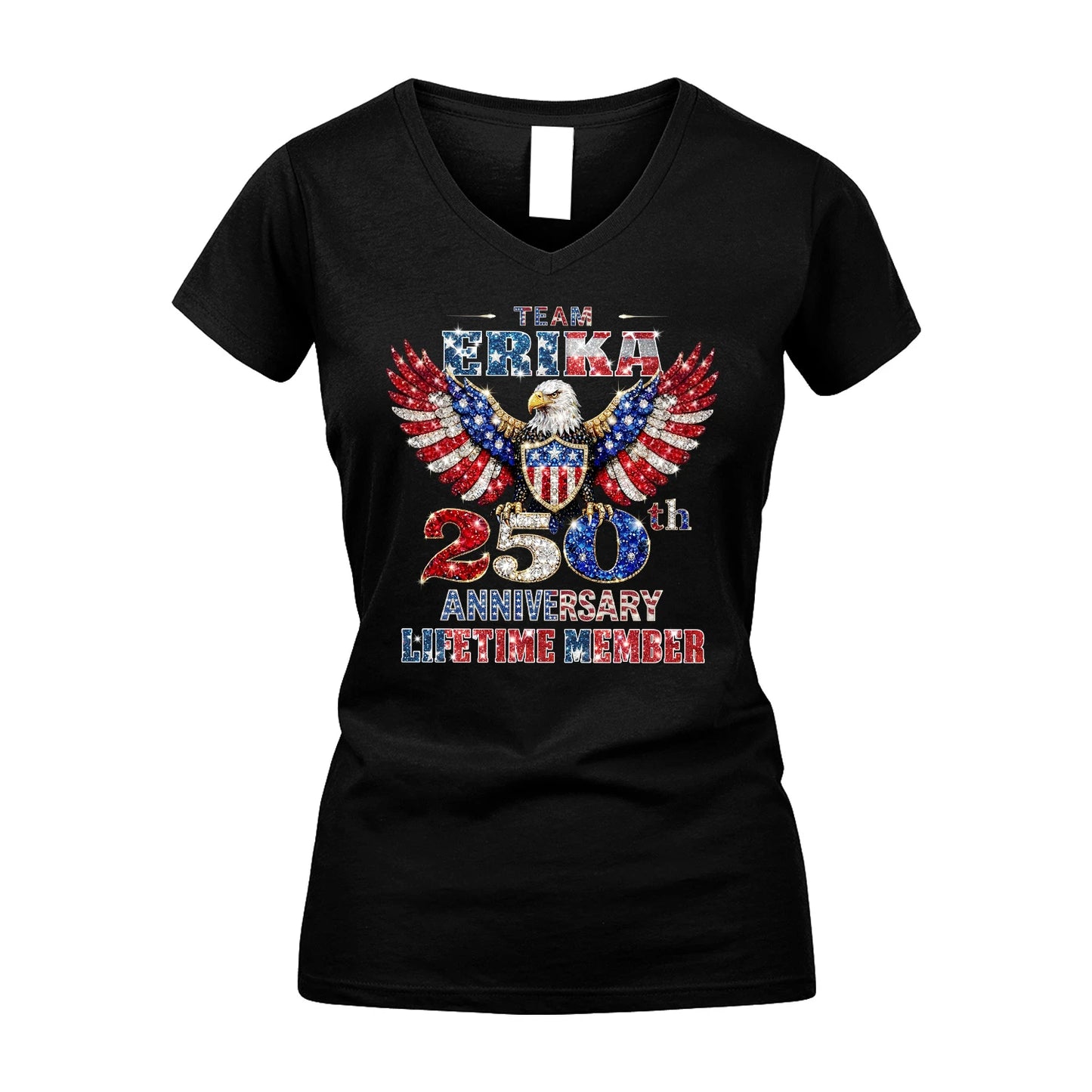ERIKA 13K1-523 Personalized "Team...Lifetime Member" America 250 Design