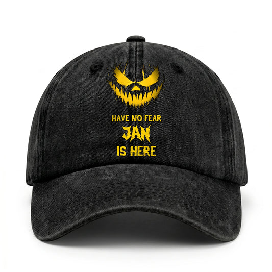 Have No Fear Your Name Is Here Jack O' Lantern Washed Cap JAN 13K1 C135PF
