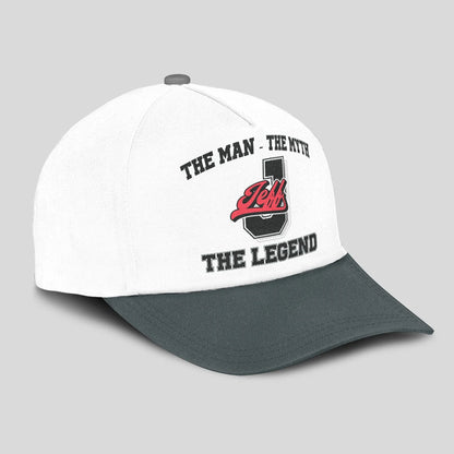 The Man The Myth The Legend Custom Initial Letter And Name Cap JEFF 13K1 C38PF