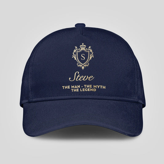 The Man The Myth The Legend Golden Navy Cap STEVE 13K1 C138PF