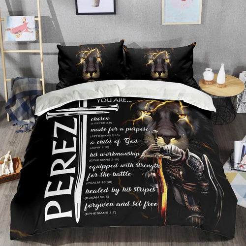 PEREZ Limited Edition Personalized Bedding Set 13K1-BS1